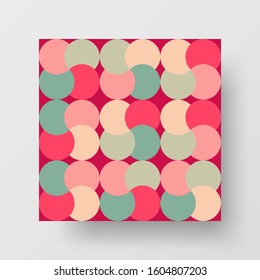 Amazing business advertisement vector mural art square banner mock up. Modern corporate abstract geometric illustration design layout background. Company identity quadrangle texture brochure template.