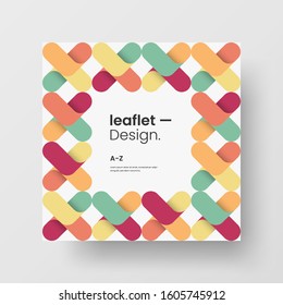 Amazing business advertisement vector mural art square banner mock up. Modern corporate abstract geometric illustration design layout background. Company identity quadrangle texture brochure template.