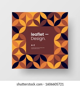 Amazing business advertisement vector mural art square banner mock up. Modern corporate abstract geometric illustration design layout background. Company identity quadrangle texture brochure template.