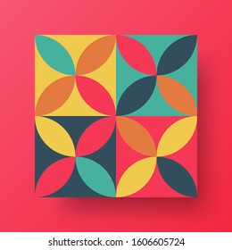 Amazing business advertisement vector mural art square banner mock up. Modern corporate abstract geometric illustration design layout background. Company identity quadrangle texture brochure template.