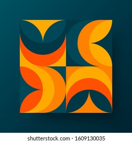 Amazing business advertisement vector mural art square banner mock up. Modern corporate abstract geometric illustration design layout background. Company identity quadrangle texture brochure template.