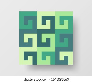 Amazing business advertisement vector mural art square banner mock up. Modern corporate abstract geometric illustration design layout background. Company identity quadrangle texture brochure template.