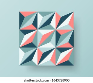 Amazing business advertisement vector mural art square banner mock up. Modern corporate abstract geometric illustration design layout background. Company identity quadrangle texture brochure template.