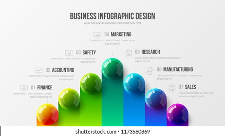 Amazing business infographic presentation vector illustration concept. Corporate marketing analytics data report creative design layout. Company statistics information graphic visualization template.