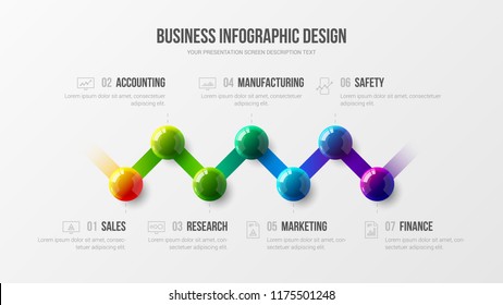 Amazing business infographic presentation vector illustration concept. Corporate marketing analytics data report creative design layout. Company statistics information graphic visualization template.