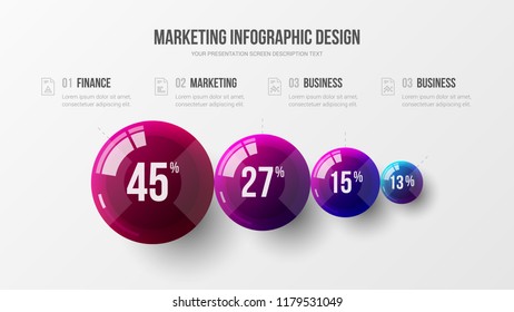 Amazing business infographic presentation vector illustration concept. Corporate marketing analytics data report creative design layout. Company statistics information graphic visualization template.