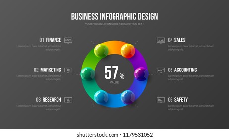 Amazing business infographic presentation vector illustration concept. Corporate marketing analytics data report creative design layout. Company statistics information graphic visualization template.