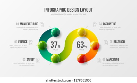 Amazing business infographic presentation vector illustration concept. Corporate marketing analytics data report creative design layout. Company statistics information graphic visualization template.