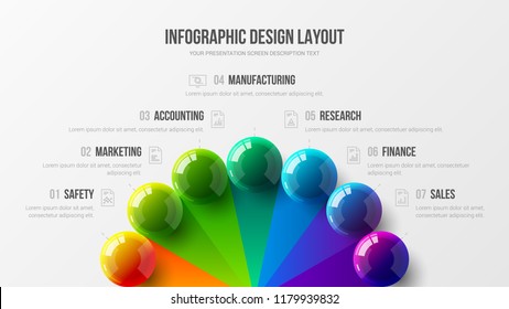 Amazing business infographic presentation vector illustration concept. Corporate marketing analytics data report creative design layout. Company statistics information graphic visualization template.