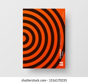 Amazing business presentation vector A4 vertical orientation front page mock up. Modern corporate report cover abstract geometric illustration design layout. Company identity brochure template.