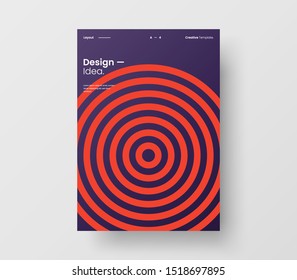 Amazing business presentation vector A4 vertical orientation front page mock up. Modern corporate report cover abstract geometric illustration design layout. Company identity brochure template.