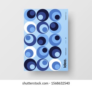 Amazing business presentation vector A4 vertical orientation front page mock up. Modern corporate report cover abstract geometric illustration design layout. Company identity brochure template.