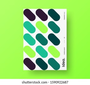 Amazing business presentation vector A4 vertical orientation front page mock up. Modern corporate report cover abstract geometric illustration design layout. Company identity brochure template.
