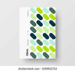 Amazing business presentation vector A4 vertical orientation front page mock up. Modern corporate report cover abstract geometric illustration design layout. Company identity brochure template.