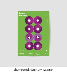 Amazing business presentation vector A4 vertical orientation front page mock up. Modern corporate report cover abstract geometric illustration design layout. Company identity brochure template. EPS10.