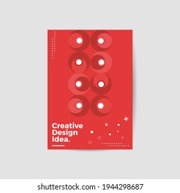 Amazing business presentation vector A4 vertical orientation front page mock up. Modern corporate report cover abstract geometric illustration design layout. Company identity brochure template. EPS10.