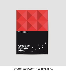 Amazing business presentation vector A4 vertical orientation front page mock up. Modern corporate report cover abstract geometric illustration design layout. Company identity brochure template. EPS10.