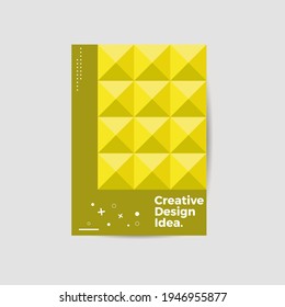 Amazing business presentation vector A4 vertical orientation front page mock up. Modern corporate report cover abstract geometric illustration design layout. Company identity brochure template. EPS10.