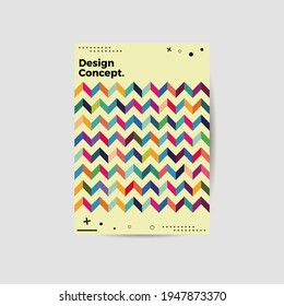 Amazing business presentation vector A4 vertical orientation front page mock up. Modern corporate report cover abstract geometric illustration design layout. Company identity brochure template. EPS10.