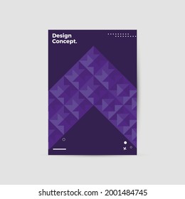 Amazing business presentation vector A4 vertical orientation front page mock up. Modern corporate report cover abstract geometric illustration design layout. Company identity brochure template. EPS10.