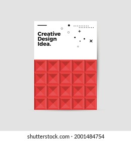 Amazing business presentation vector A4 vertical orientation front page mock up. Modern corporate report cover abstract geometric illustration design layout. Company identity brochure template. EPS10.