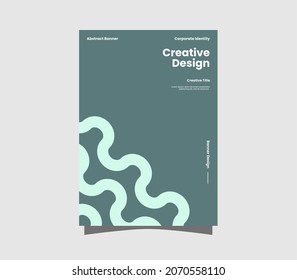 Amazing business presentation vector A4 front page. Modern corporate report cover abstract design layout. Company identity brochure template illustration. Editable vector.