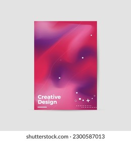 Impresionante presentación de negocios vector orientación vertical A4 maqueta de primera página. Los informes corporativos modernos cubren el diseño de la ilustración geométrica abstracta. Plantilla de folleto de identidad de la empresa. EPS10.