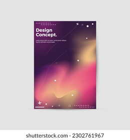 Amazing business presentation vector A4 vertical orientation front page mock up. Modern corporate report cover abstract geometric illustration design layout. Company identity brochure template. EPS10.
