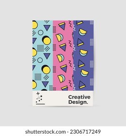 Amazing business presentation vector A4 vertical orientation front page mock up. Modern corporate report cover abstract geometric illustration design layout. Company identity brochure template. EPS10.