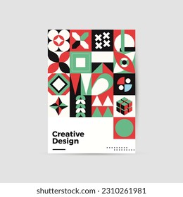 Amazing business presentation vector A4 vertical orientation front page mock up. Modern corporate report cover abstract geometric illustration design layout. Company identity brochure template. EPS10.