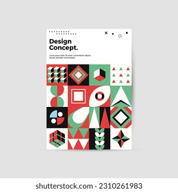 Amazing business presentation vector A4 vertical orientation front page mock up. Modern corporate report cover abstract geometric illustration design layout. Company identity brochure template. EPS10.