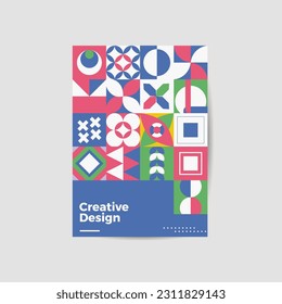 Amazing business presentation vector A4 vertical orientation front page mock up. Modern corporate report cover abstract geometric illustration design layout. Company identity brochure template. EPS10.