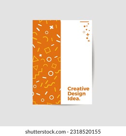 Amazing business presentation vector A4 vertical orientation front page mock up. Modern corporate report cover abstract geometric illustration design layout. Company identity brochure template. EPS10.