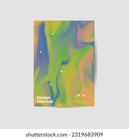 Amazing business presentation vector A4 vertical orientation front page mock up. Modern corporate report cover abstract geometric illustration design layout. Company identity brochure template. EPS10.