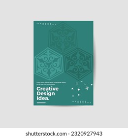 Amazing business presentation vector A4 vertical orientation front page mock up. Modern corporate report cover abstract geometric illustration design layout. Company identity brochure template. EPS10.