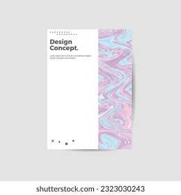 Amazing business presentation vector A4 vertical orientation front page mock up. Modern corporate report cover abstract geometric illustration design layout. Company identity brochure template. EPS10.