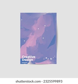 Amazing business presentation vector A4 vertical orientation front page mock up. Modern corporate report cover abstract geometric illustration design layout. Company identity brochure template. EPS10.
