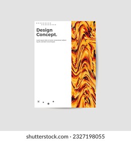 Amazing business presentation vector A4 vertical orientation front page mock up. Modern corporate report cover abstract geometric illustration design layout. Company identity brochure template. EPS10.