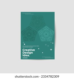 Amazing business presentation vector A4 vertical orientation front page mock up. Modern corporate report cover abstract geometric illustration design layout. Company identity brochure template. EPS10.