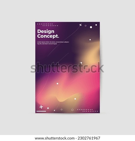 Amazing business presentation vector A4 vertical orientation front page mock up. Modern corporate report cover abstract geometric illustration design layout. Company identity brochure template. EPS10.