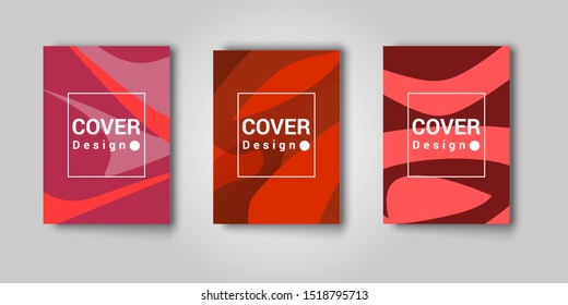 Amazing business presentation vector. Modern abstract themed cover design with geometric patterns and three color choices. Good for the cover of books, magazines, and other products