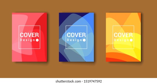 Amazing business presentation vector. Modern abstract themed cover design with geometric patterns and three color choices. Good for the cover of books, magazines, and other products