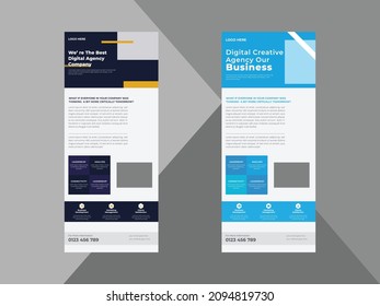 Amazing Business Vector Design for Roll up Banner, Multipurpose template DL Flyer, Trendy minimalist Roll Up, Business abstract vector template.