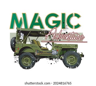 Amazing Car Image Vector Illustration for your Design or Your T shirt