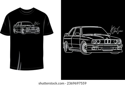 
Amazing Car T Shirt Design Vector