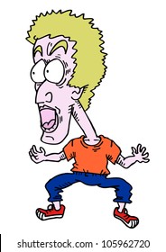 Amazing cartoon man