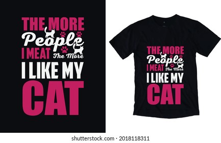 Amazing cat lovers design template