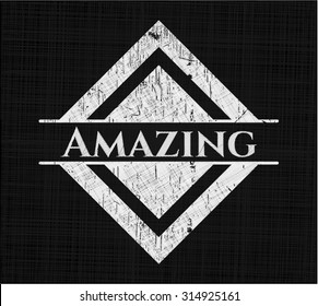 Amazing chalkboard emblem