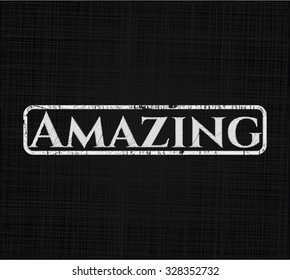 Amazing with chalkboard texture