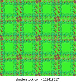 Amazing charming magic abstract background multicolor geometric seamless pattern grid.